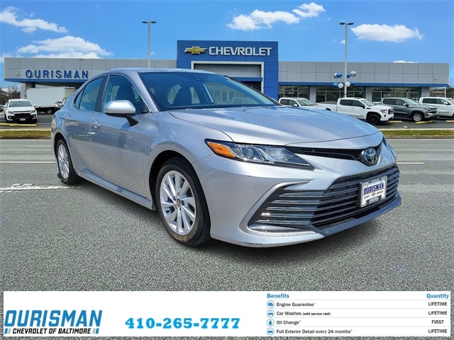 Used 2022 Toyota Camry LE with VIN 4T1C11AK8NU653428 for sale in Frederick, MD