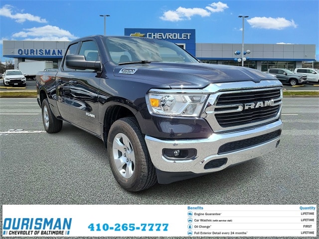 Used 2021 RAM Ram 1500 Pickup Big Horn/Lone Star with VIN 1C6SRFBT2MN787249 for sale in Frederick, MD