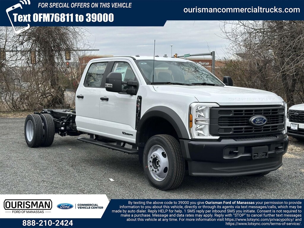 New 2025 Ford F-550 XL Crew Cab 4x4 Bare Chassis 84 CA Crew Cab Chassis-Cab