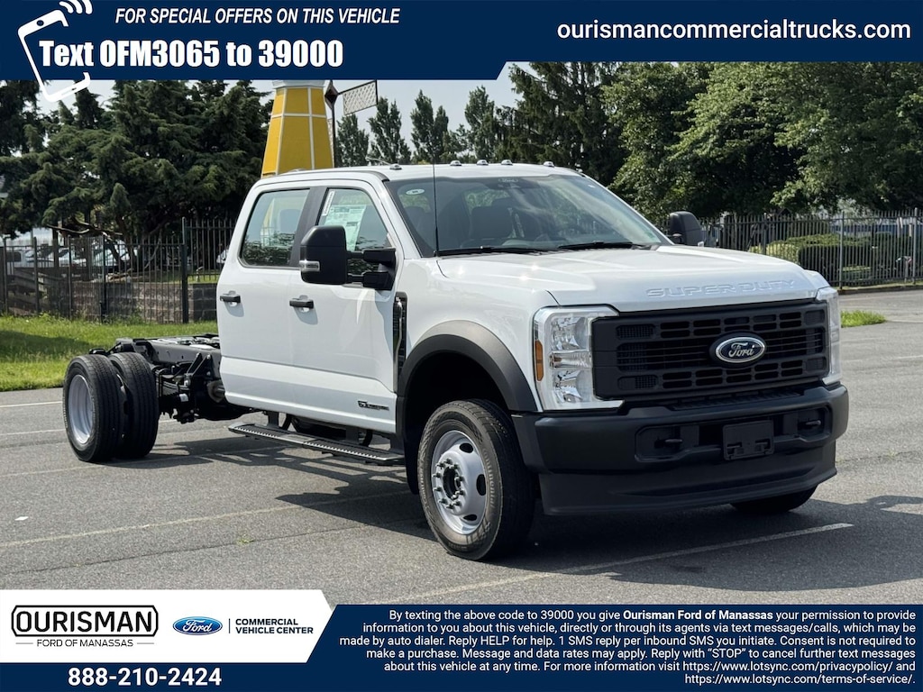 New 2025 Ford F-550 XL Crew Cab 4x4 Bare Chassis 84 CA Crew Cab Chassis-Cab