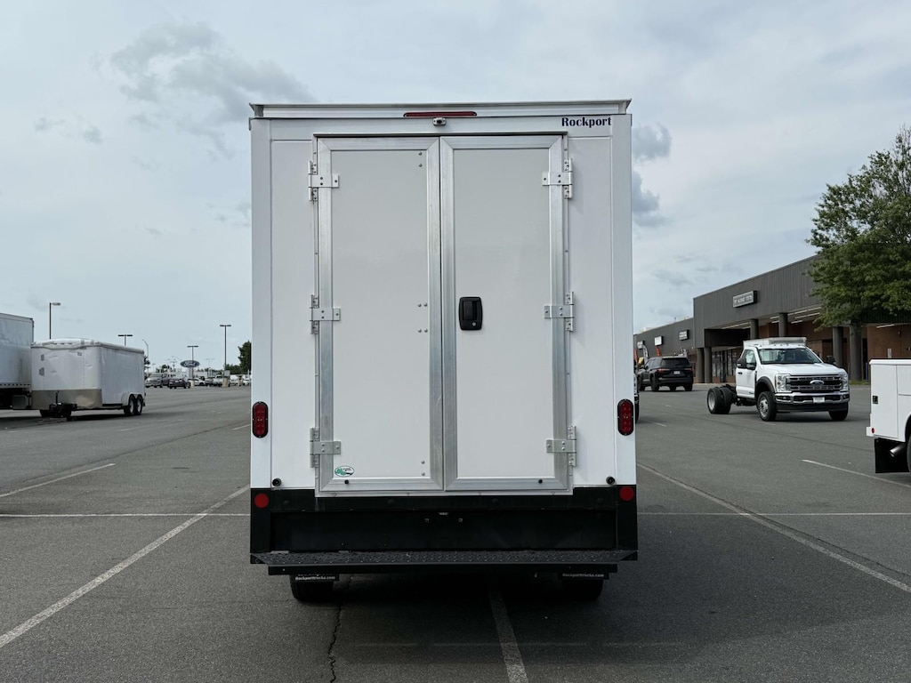 New 2024 Ford Transit-350 Cutaway RWD 10 Box w/ Rear Barn Doors Box