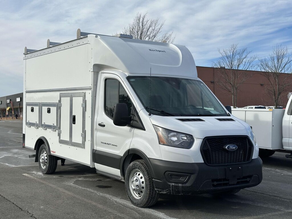 New 2024 Ford Transit-350 Cutaway AWD w/ 12 Enclosed Service Body Service