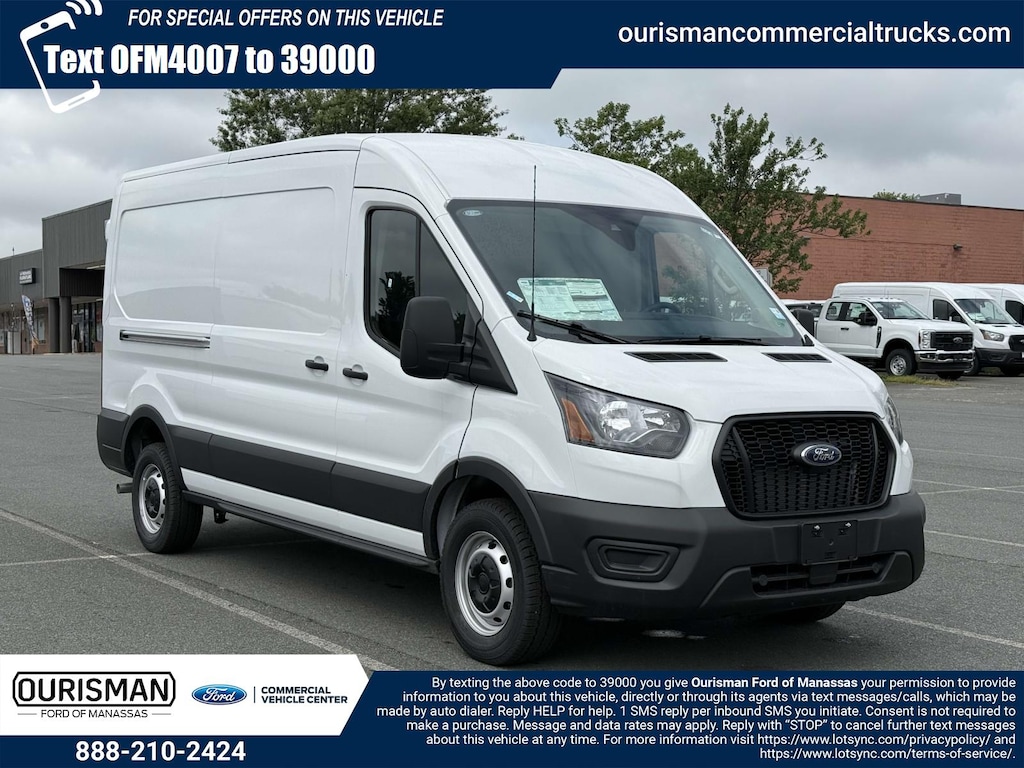 New 2025 Ford Transit-250 RWD Low Roof Cargo Van 148 WB W/ Racks and Bins Van