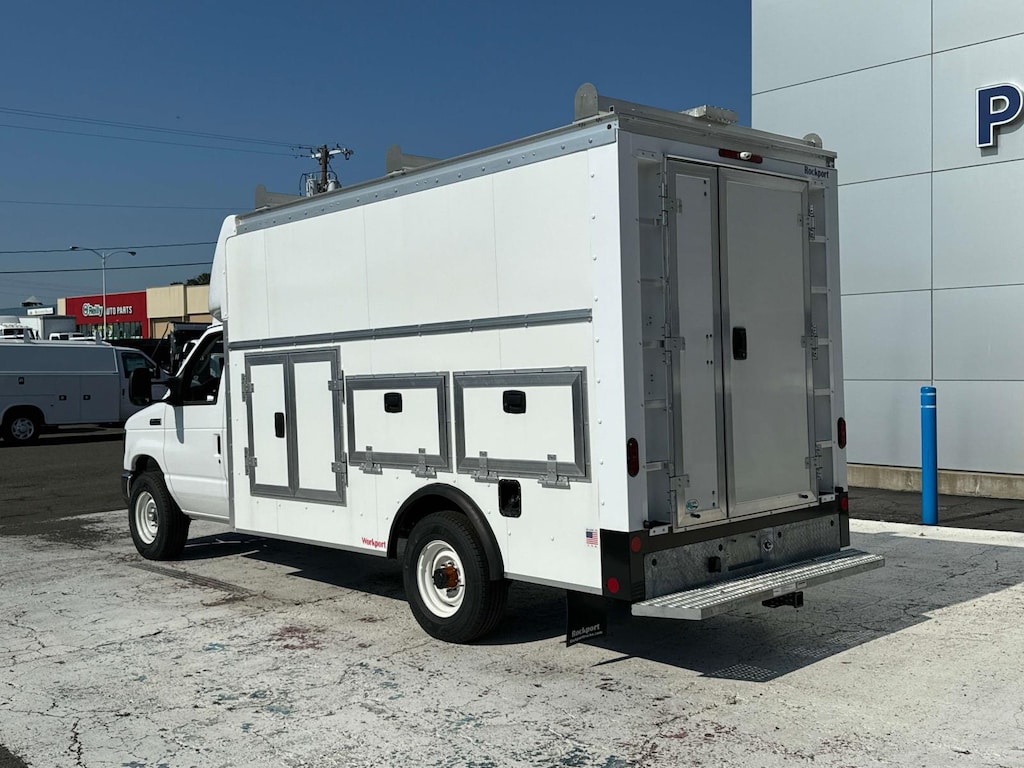 New 2025 Ford E-350 Cutaway SRW w/ 12 Enclosed Service Body Service