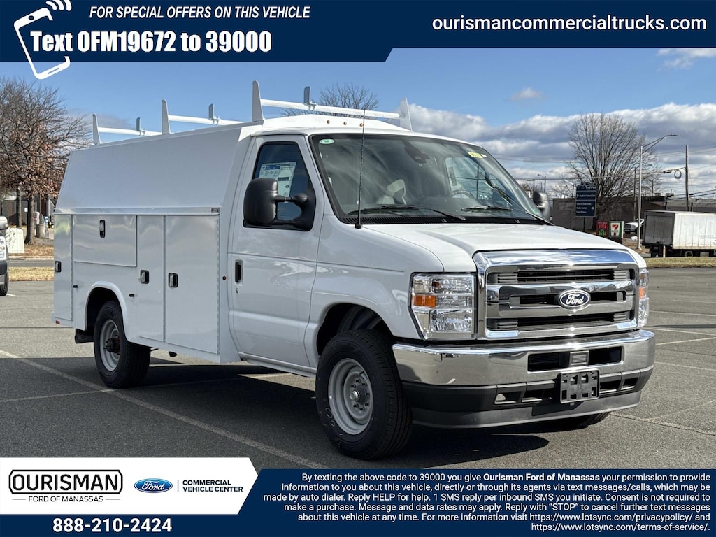 New 2026 Ford E-350 Cutaway 4x2 W/ 11 Enclosed Service Body Van