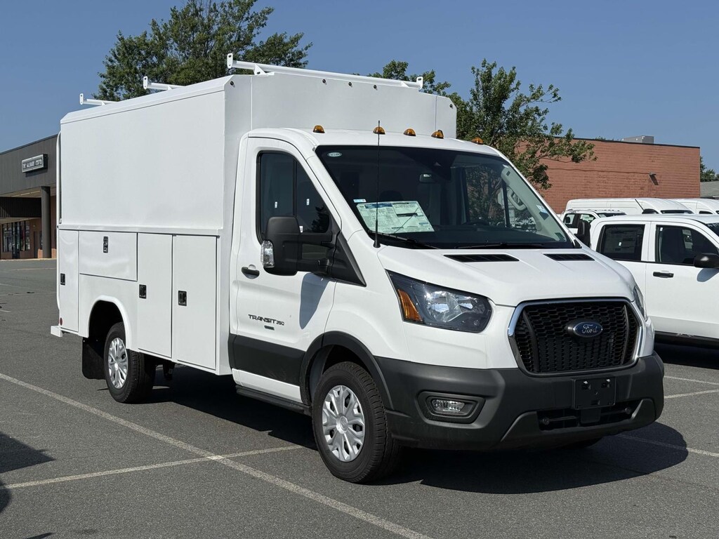 New 2025 Ford Transit-350 Cutaway RWD W/ 11 Enclosed Service Body Service