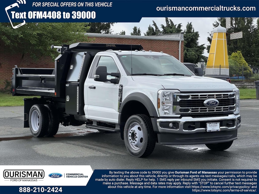 New 2024 Ford F-450 XL Regular Cab 4x4 w/ 9 Drop Side Dump & I Pack Dump