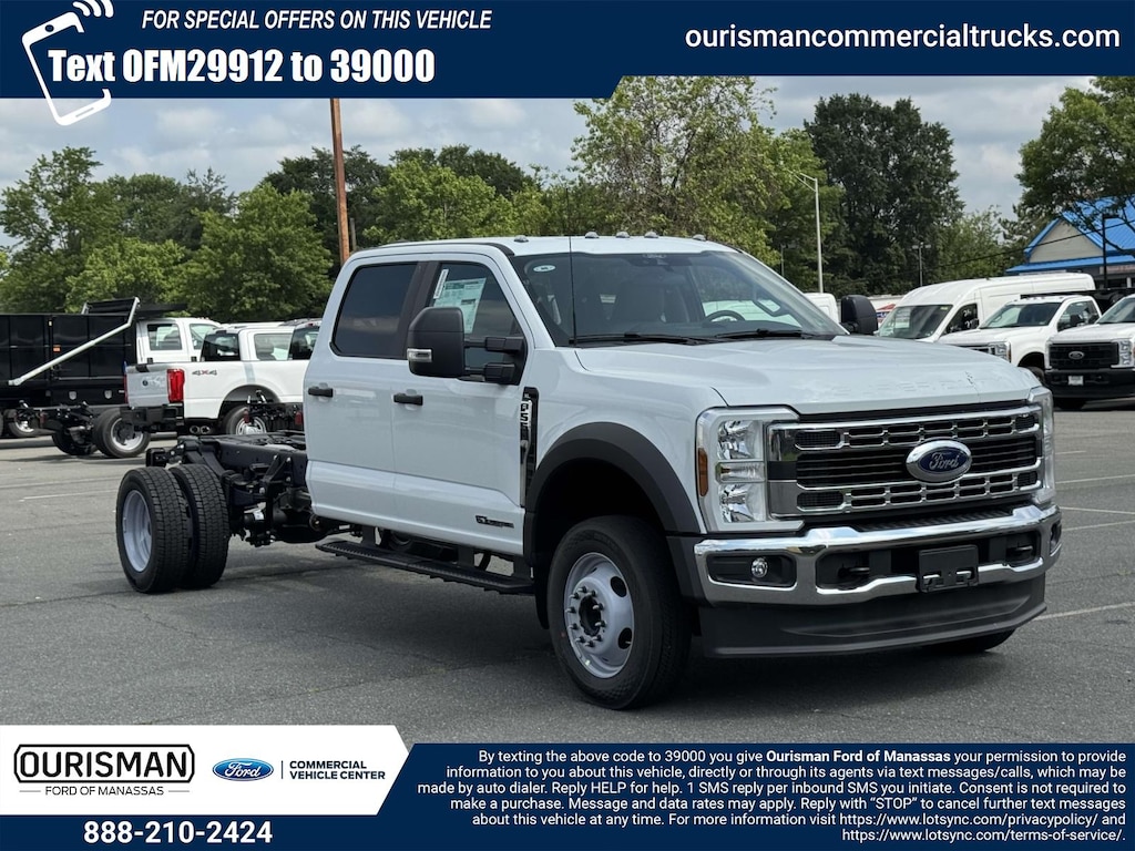 New 2025 Ford F-550 XL Crew Cab 4x2 Bare Chassis 84 CA Crew Cab Chassis-Cab