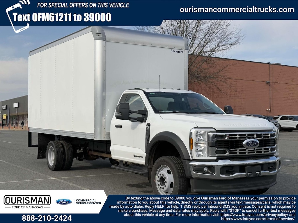 New 2024 Ford F-550 XL Regular Cab 4x2 w/ 16 Box Dry Freight Box Box