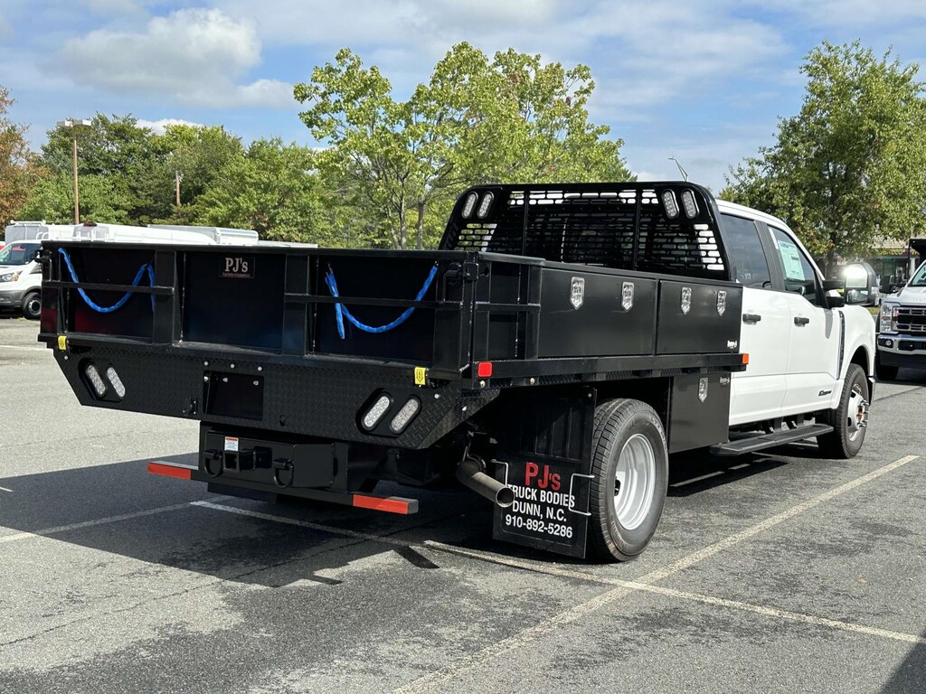 New 2024 Ford F-350 XL Crew Cab 4x2 w/ 10 Contractors Flatbed Flatbed
