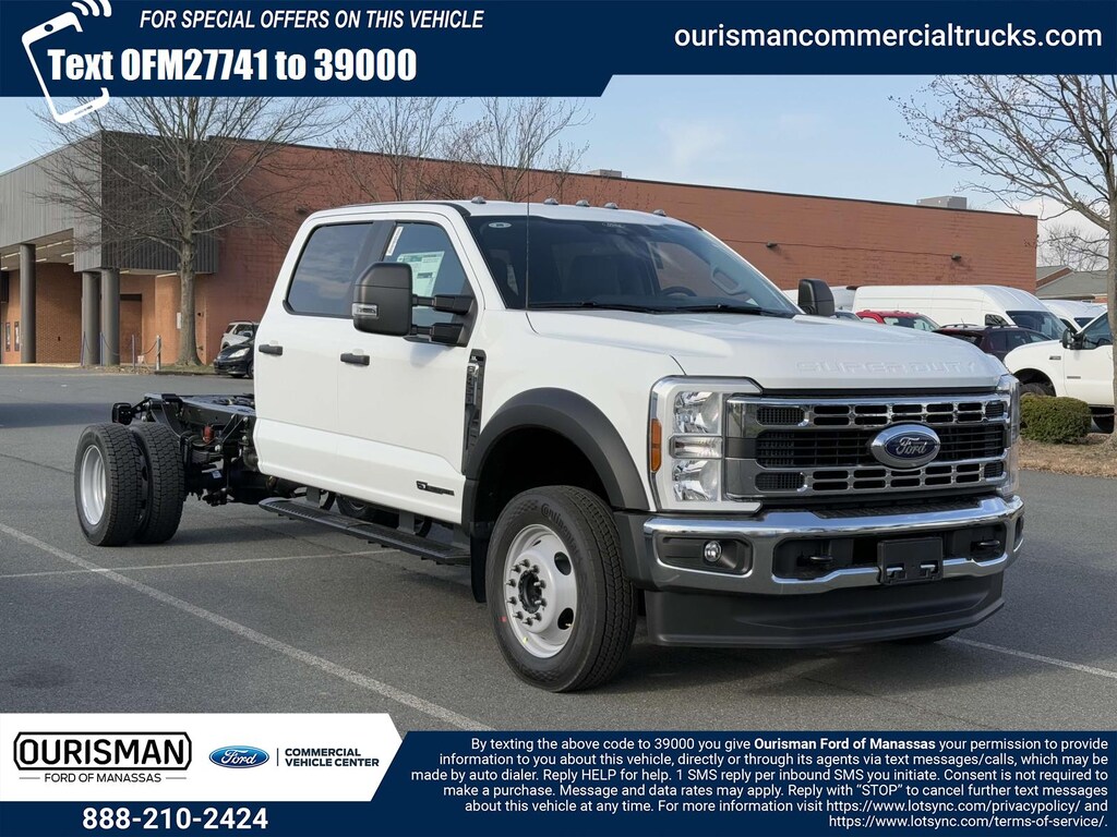 New 2025 Ford F-450 XL Crew Cab 4x2 Bare Chassis 84 CA Crew Cab Chassis-Cab