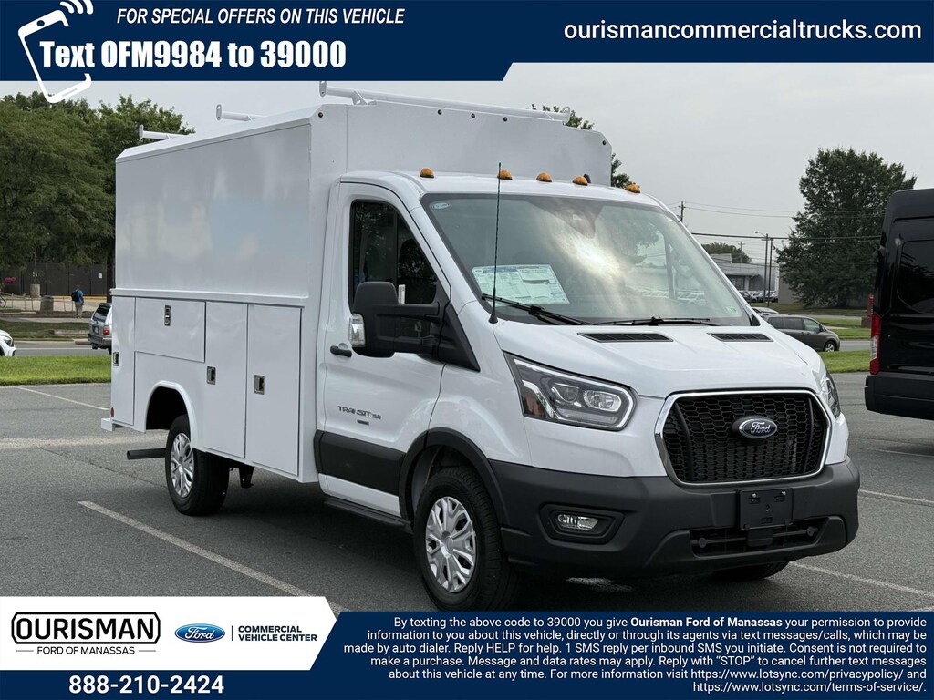 New 2025 Ford Transit-350 Cutaway RWD W/ 11 Enclosed Service Body Service