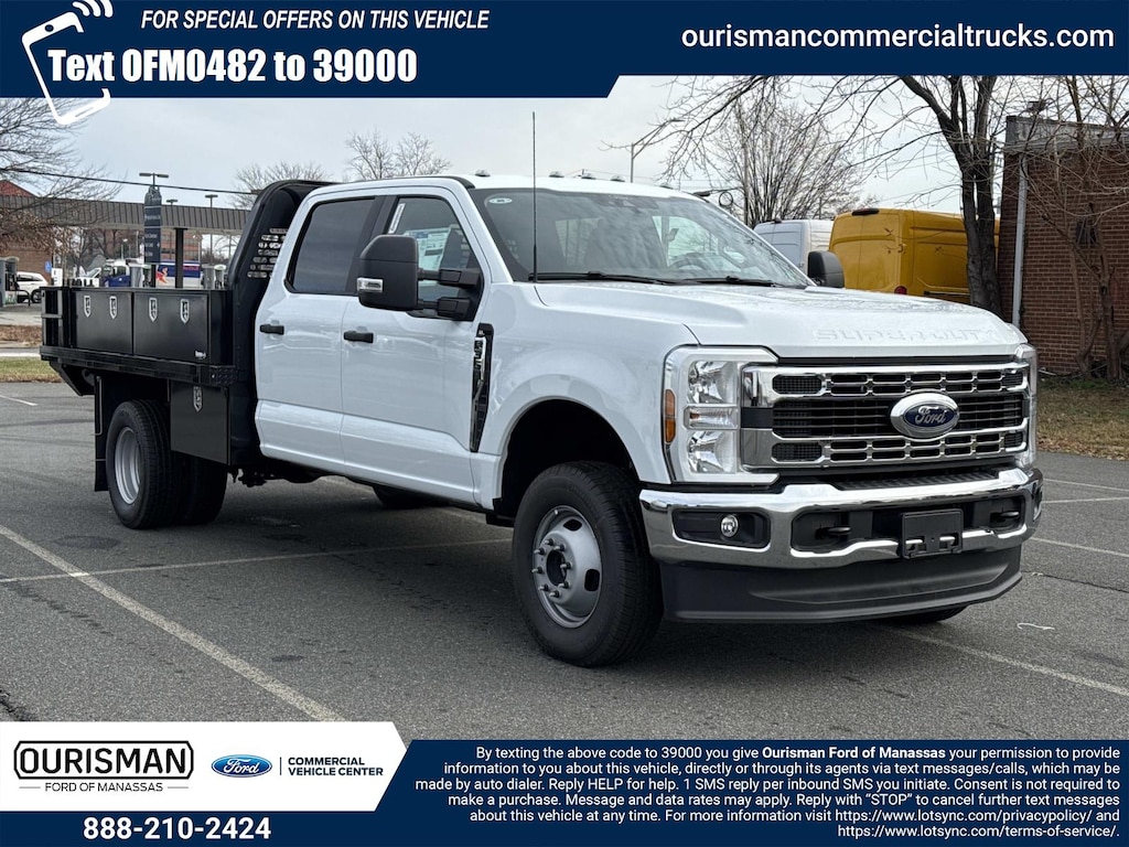 New 2026 Ford F-350 XL Crew Cab 4x4 w/ 10 Contractors Flatbed Flatbed