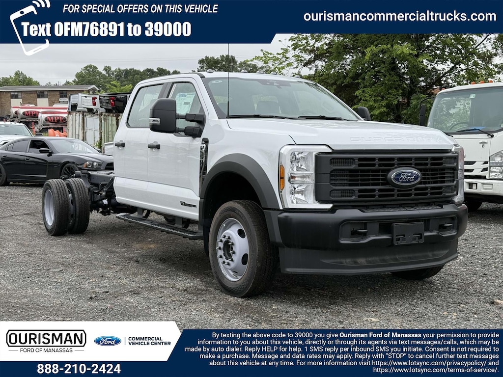 New 2025 Ford F-550 XL Crew Cab 4x4 Bare Chassis 84 CA Crew Cab Chassis-Cab
