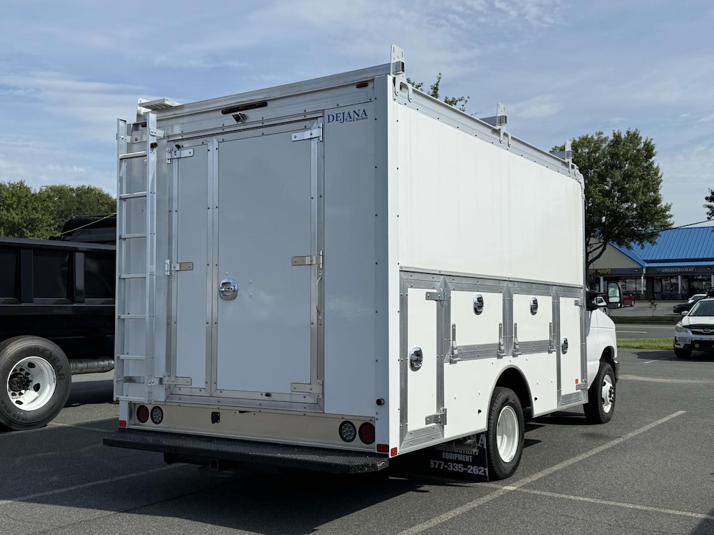 New 2024 Ford E-350 Cutaway 4x2 DRW w/ 12 Enclosed Service Body Service