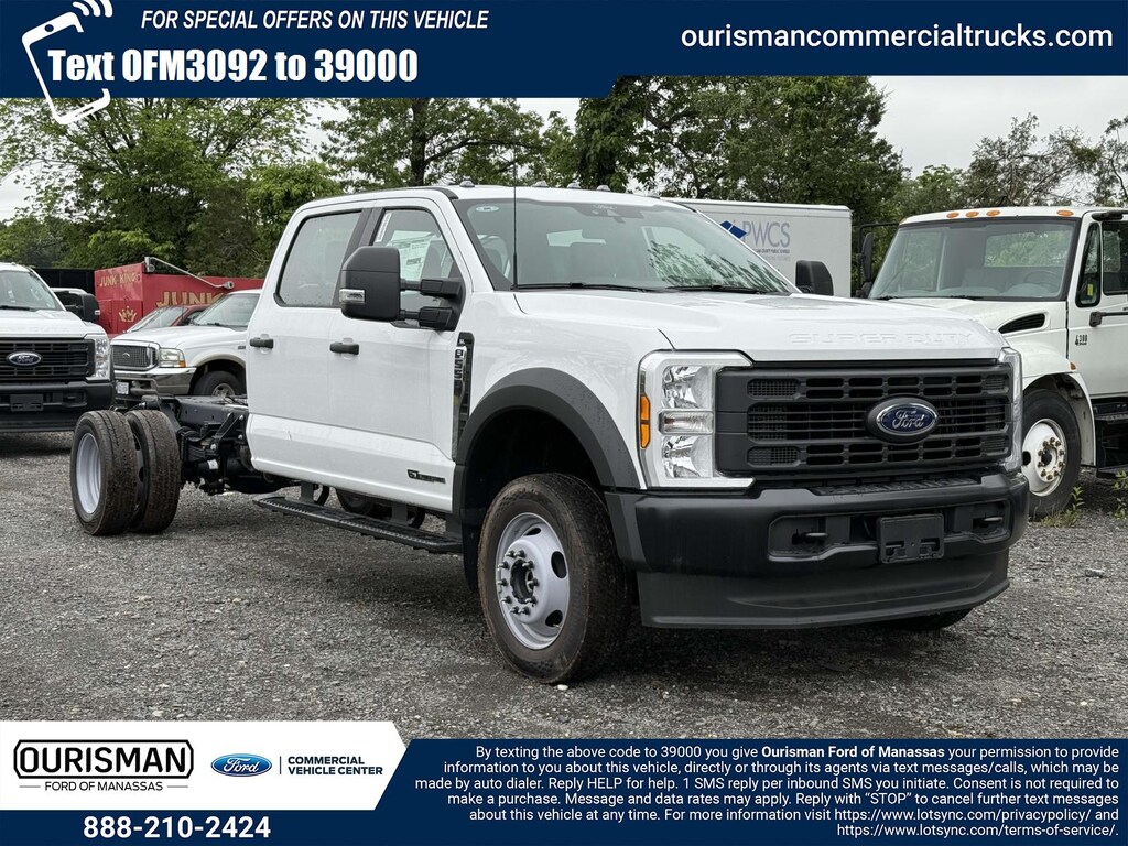 New 2025 Ford F-550 XL Crew Cab 4x4 Bare Chassis 84 CA Crew Cab Chassis-Cab