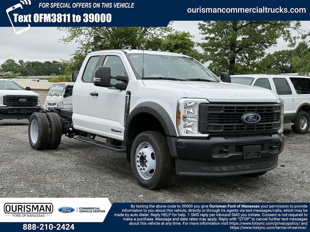 New 2024 Ford F-550 XL Super Cab 4x4 Bare Chassis Extended Cab Chassis-Cab