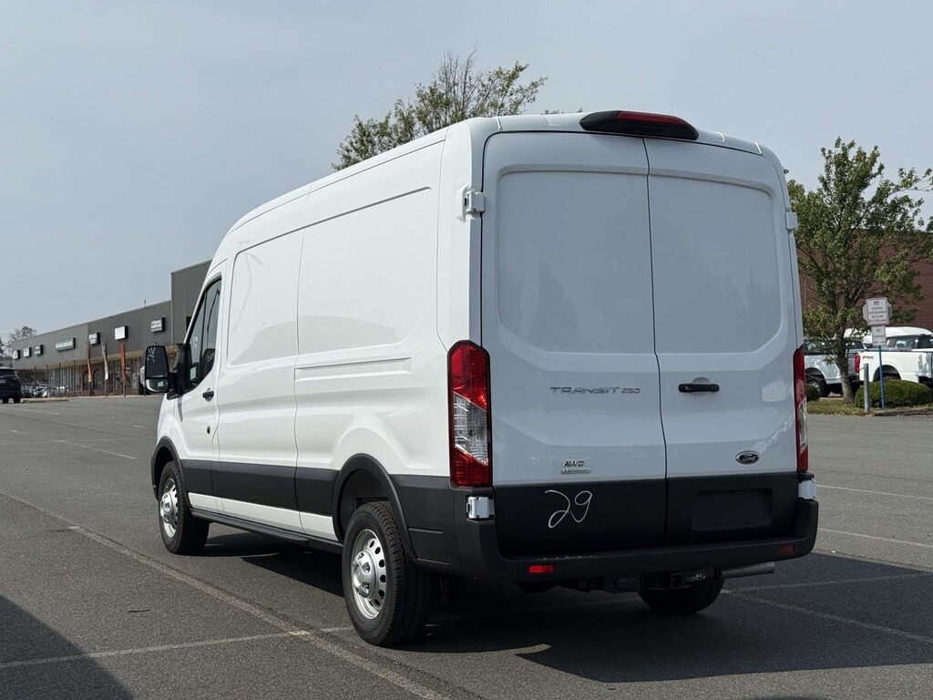 New 2025 Ford Transit Cargo Van T-250 148 Med Rf 9070 GVWR AWD Full-size Cargo Van