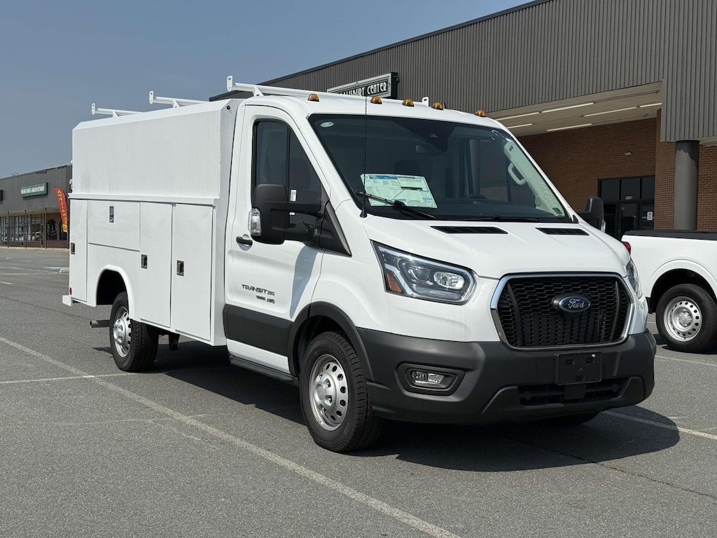 New 2024 Ford Transit-350 Cutaway AWD w/ 11 Reading Enclosed Service Bo Service