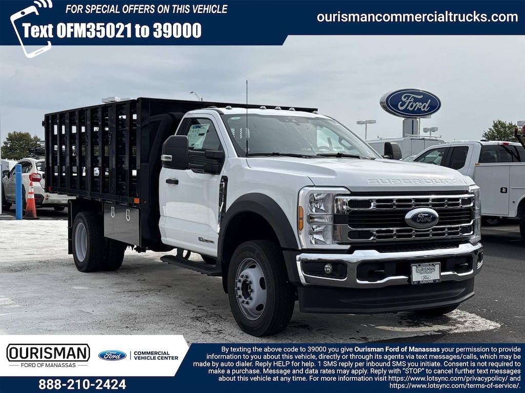 New 2026 Ford F-450 XL Regular Cab 4x4 W/ 12 Stake Body Flatbed