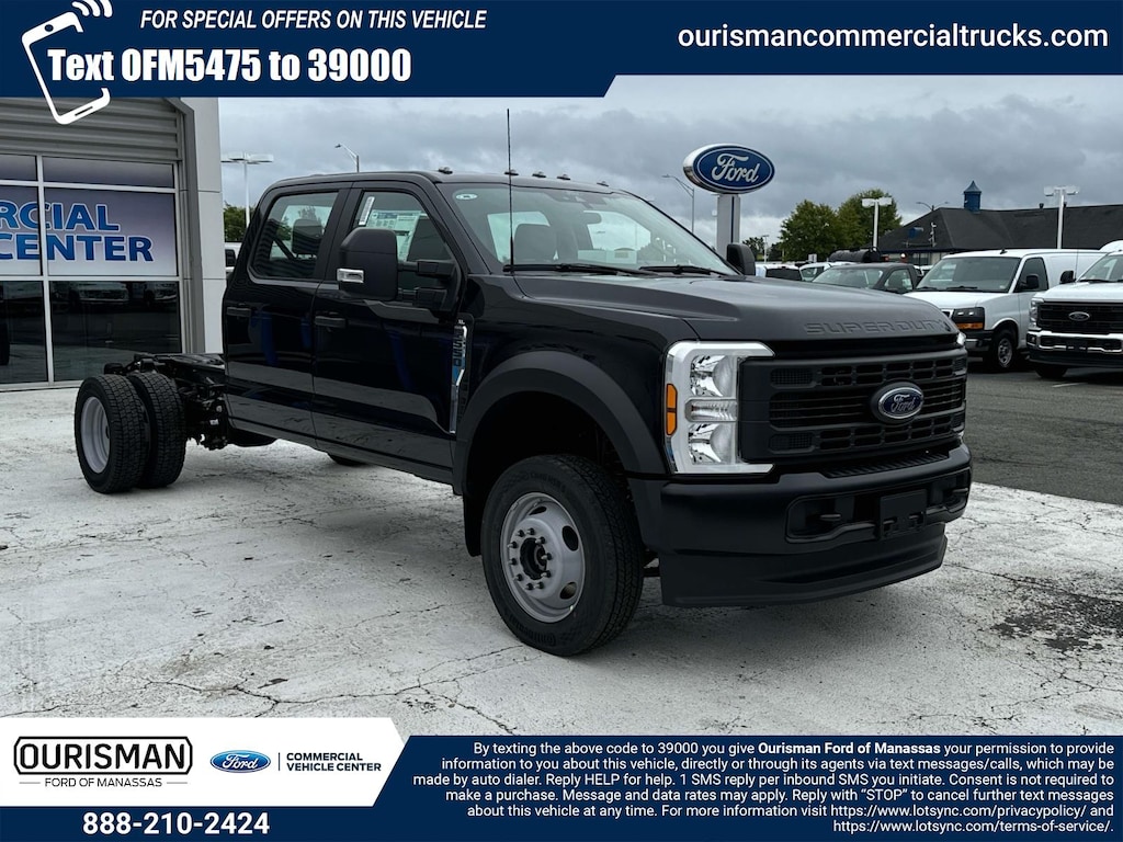 New 2024 Ford F-550 XL Crew Cab 4x4 Bare Chassis 60 CA Crew Cab Chassis-Cab
