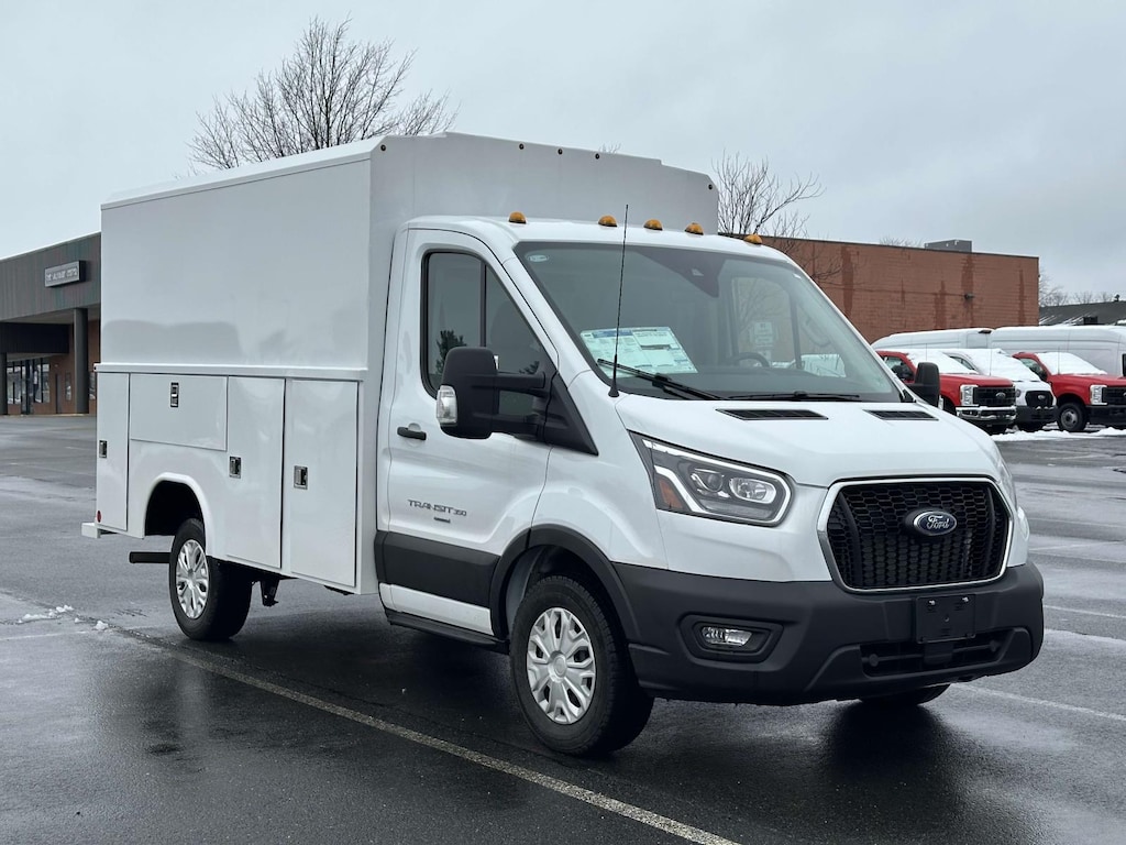 New 2024 Ford Transit-350 Cutaway RWD w/ 11 Enclosed Service Body Service