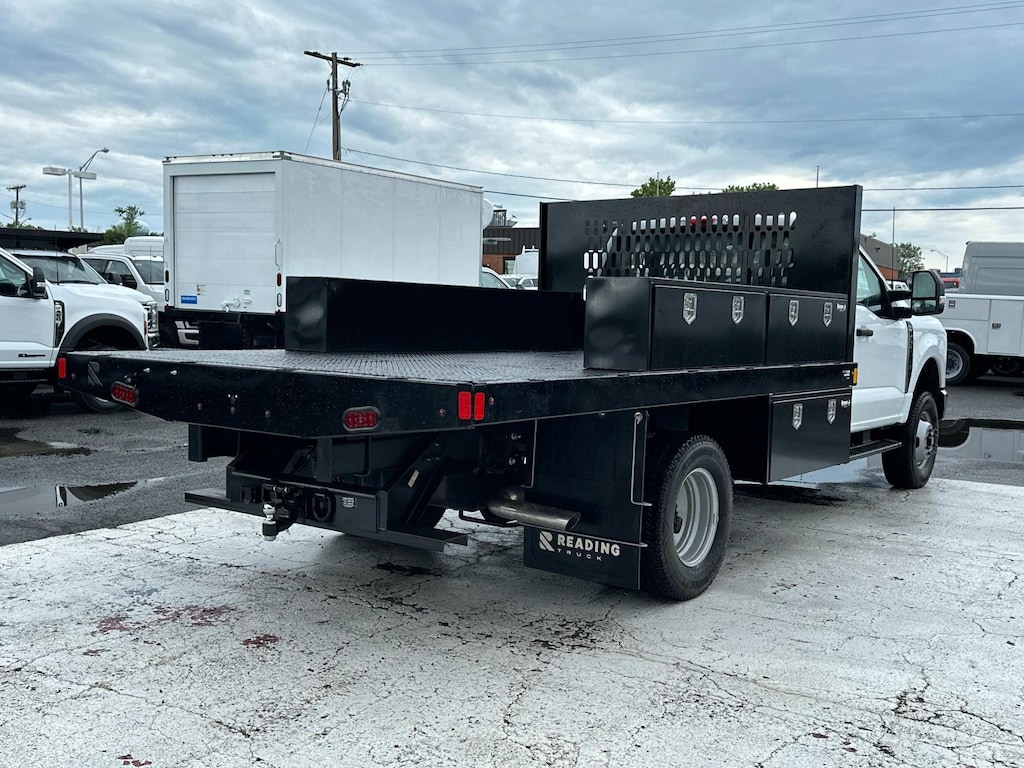 New 2024 Ford F-350 XL Regular Cab 4x4 w/ 12 Contractors Flatbed Flatbed