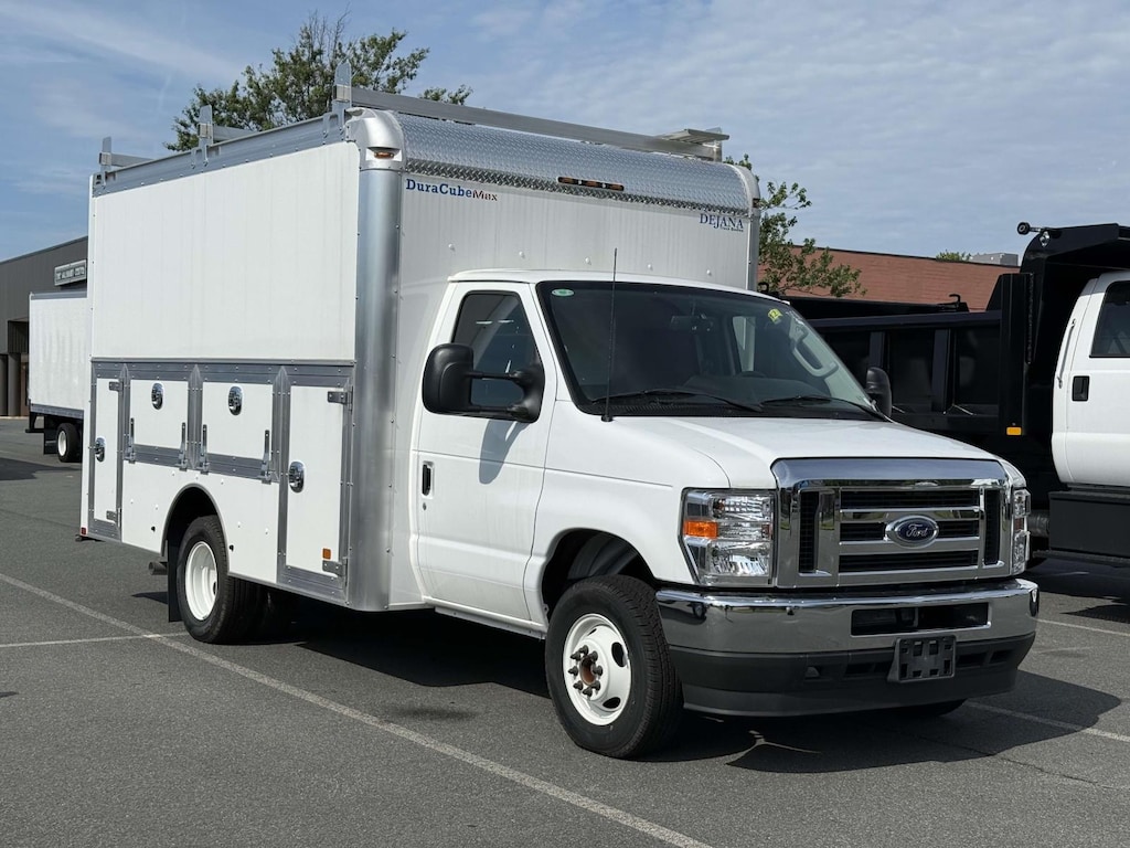 New 2024 Ford E-350 Cutaway 4x2 DRW w/ 12 Enclosed Service Body Service