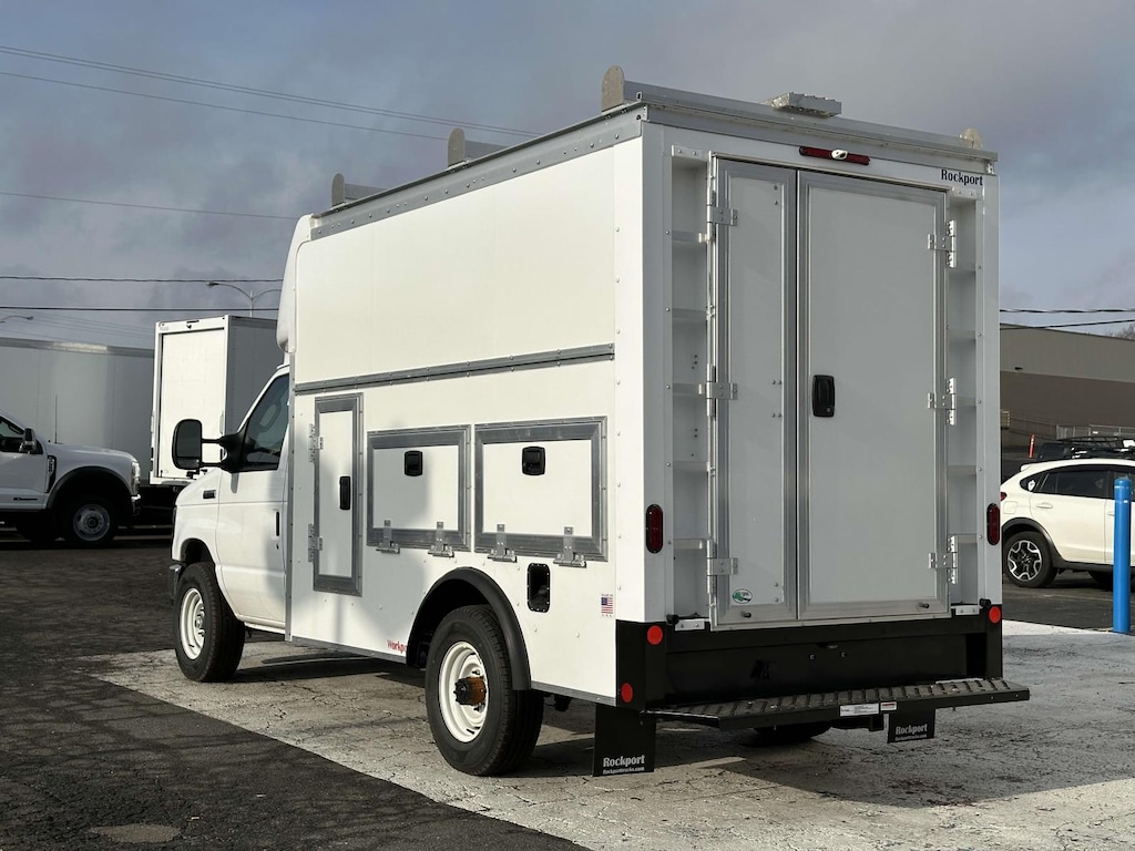 New 2025 Ford E-350 Cutaway SRW w/ 10 Enclosed Service Body Service