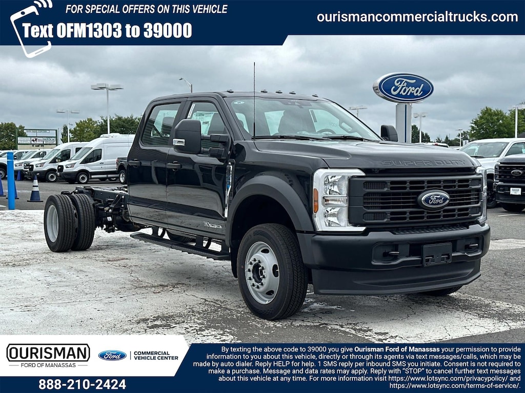 New 2024 Ford F-550 XL Crew Cab 4x4 Bare Chassis 84 CA Crew Cab Chassis-Cab
