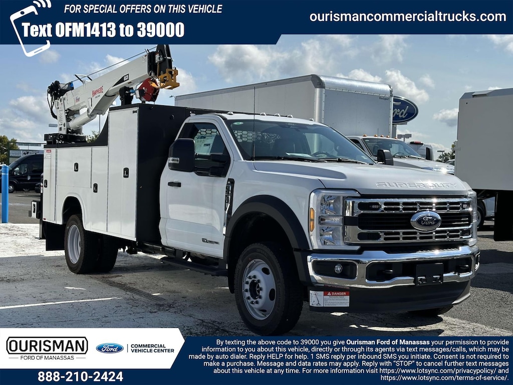 New 2024 Ford F-550 XL Regular Cab 4x4 w/ 11 Mechanics Crane Body Crane
