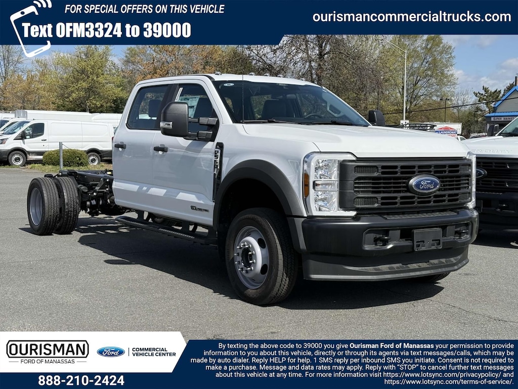 New 2025 Ford F-550 XL Crew Cab 4x4 Bare Chassis 84 CA Crew Cab Chassis-Cab