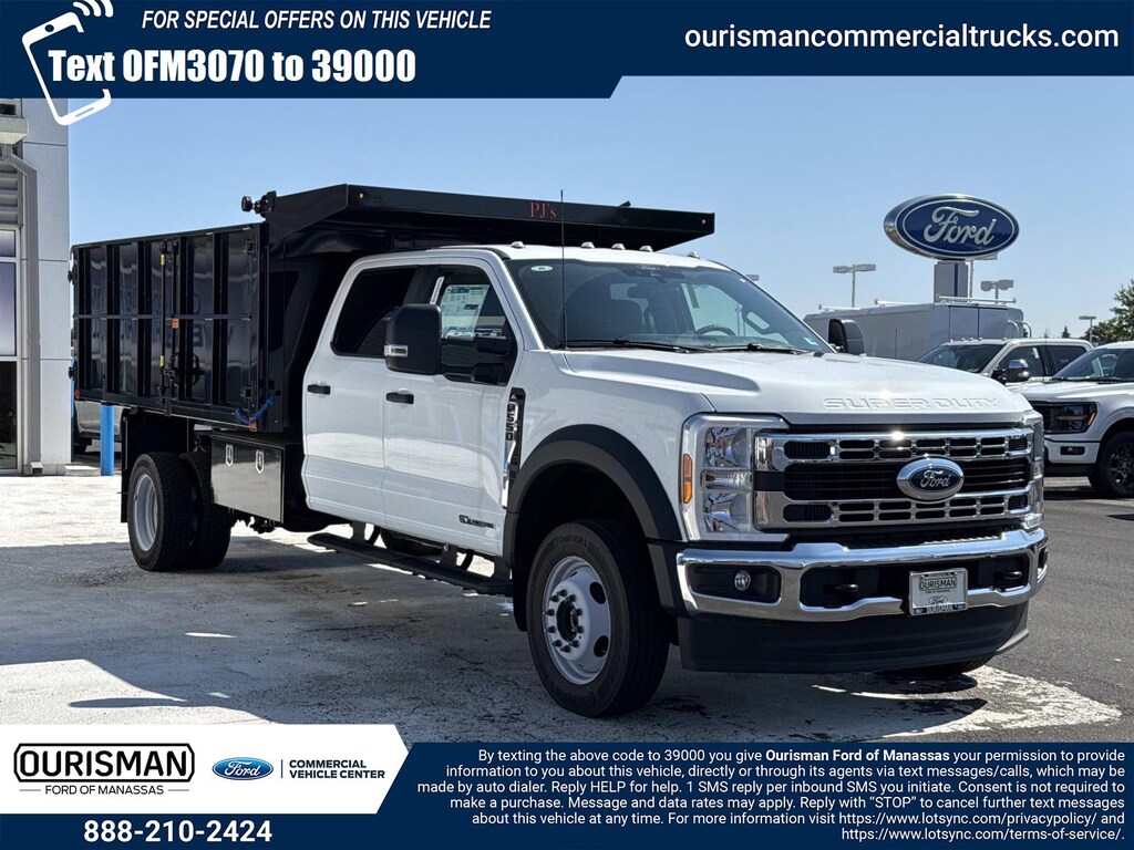 New 2025 Ford F-550 XL Crew Cab 4x4 w/ 12 Landscape Dump Landscape