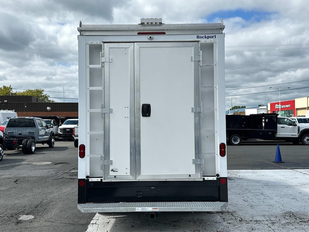 New 2025 Ford E-350 Cutaway 4x2 w/ 12 SRW Workport Enclosed Service Body Service