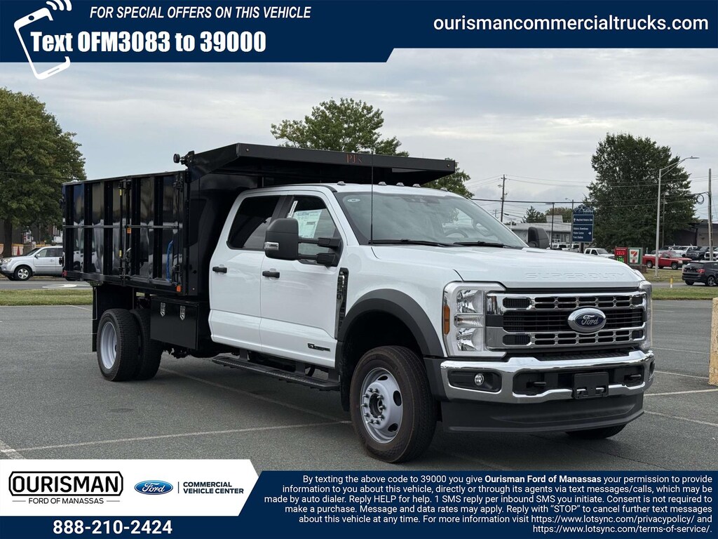 New 2025 Ford F-550 XL Crew Cab 4x4 W/ 12 Landscape Dump Landscape