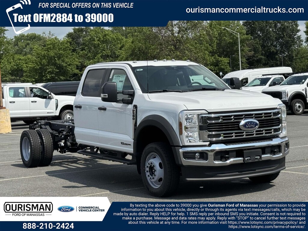New 2025 Ford F-550 XL Crew Cab 4x4 Bare Chassis 84 CA Crew Cab Chassis-Cab