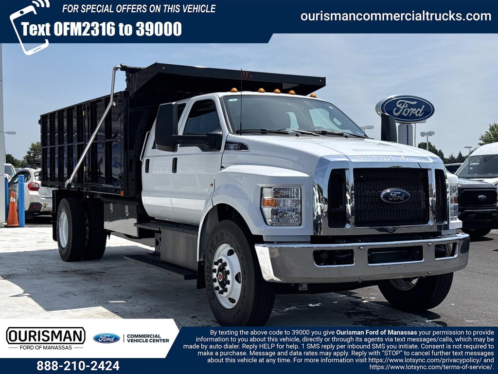 New 2027 Ford F-650 XL Crew Cab 4x2 W/ 16 Landscape Dump Landscape
