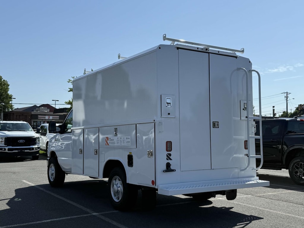 New 2025 Ford E-350 Cutaway 4x2 W/ 11 Reading Enclosed Service Body Service