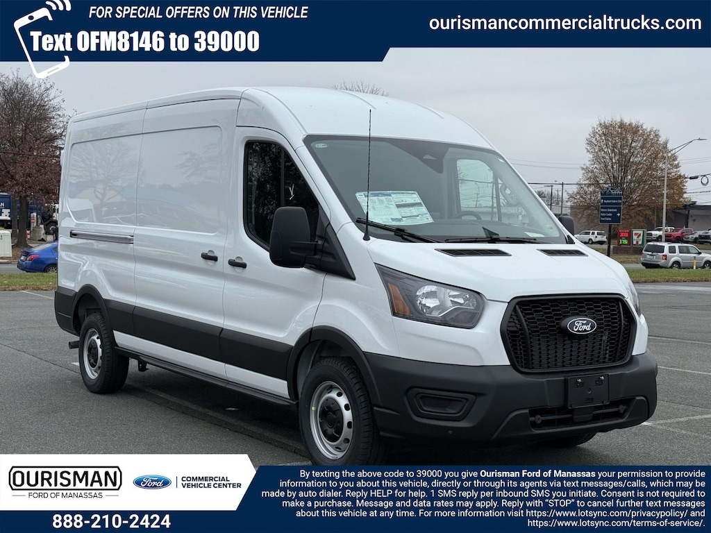 New 2026 Ford Transit -250 RWD Mid Roof Cargo Van 148 WB Full-size Cargo Van