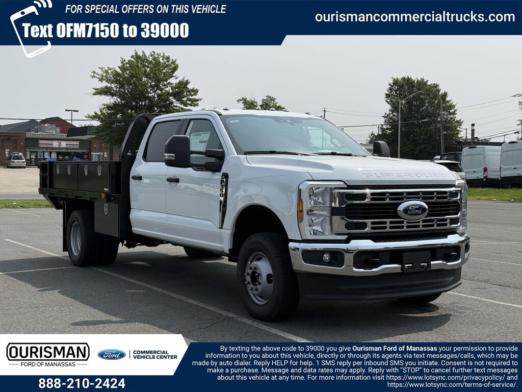 New 2025 Ford F-350 XL Crew Cab 4x4 W/ 10 Contractors Flatbed Flatbed