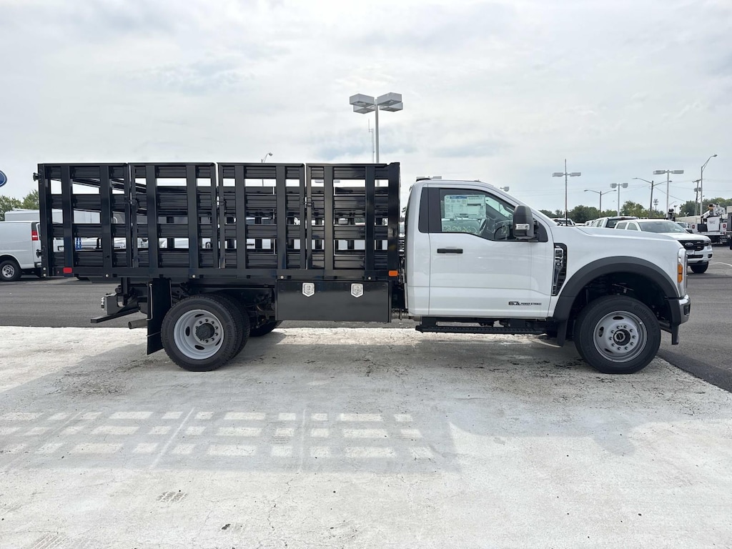 New 2026 Ford F-450 XL Regular Cab 4x4 W/ 12 Stake Body Flatbed