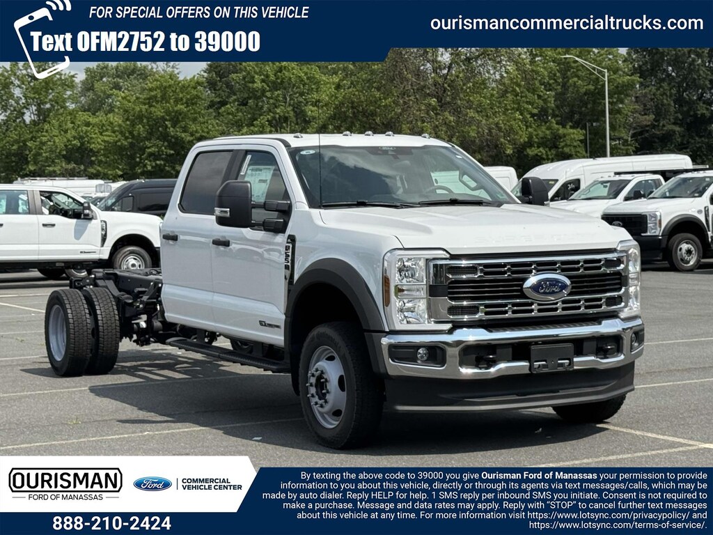 New 2025 Ford F-550 XL Crew Cab 4x4 Bare Chassis 84 CA Crew Cab Chassis-Cab