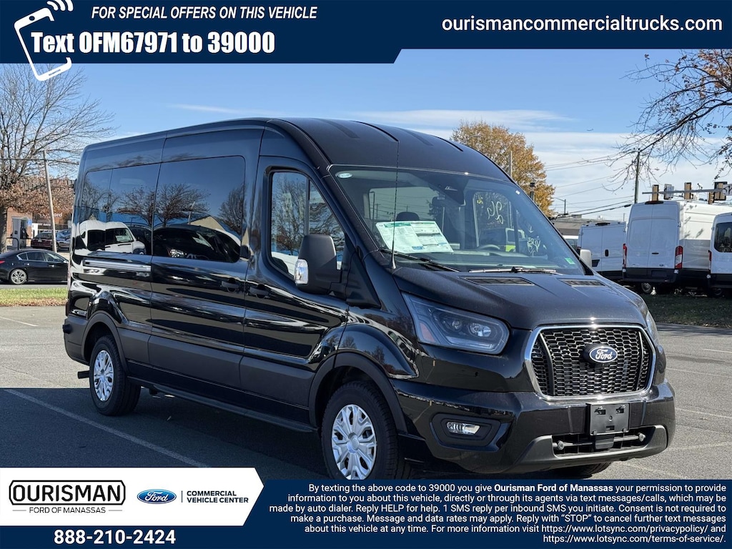 New 2026 Ford Transit Passenger Wagon RWD Mid Roof 12 Passenger Van Van