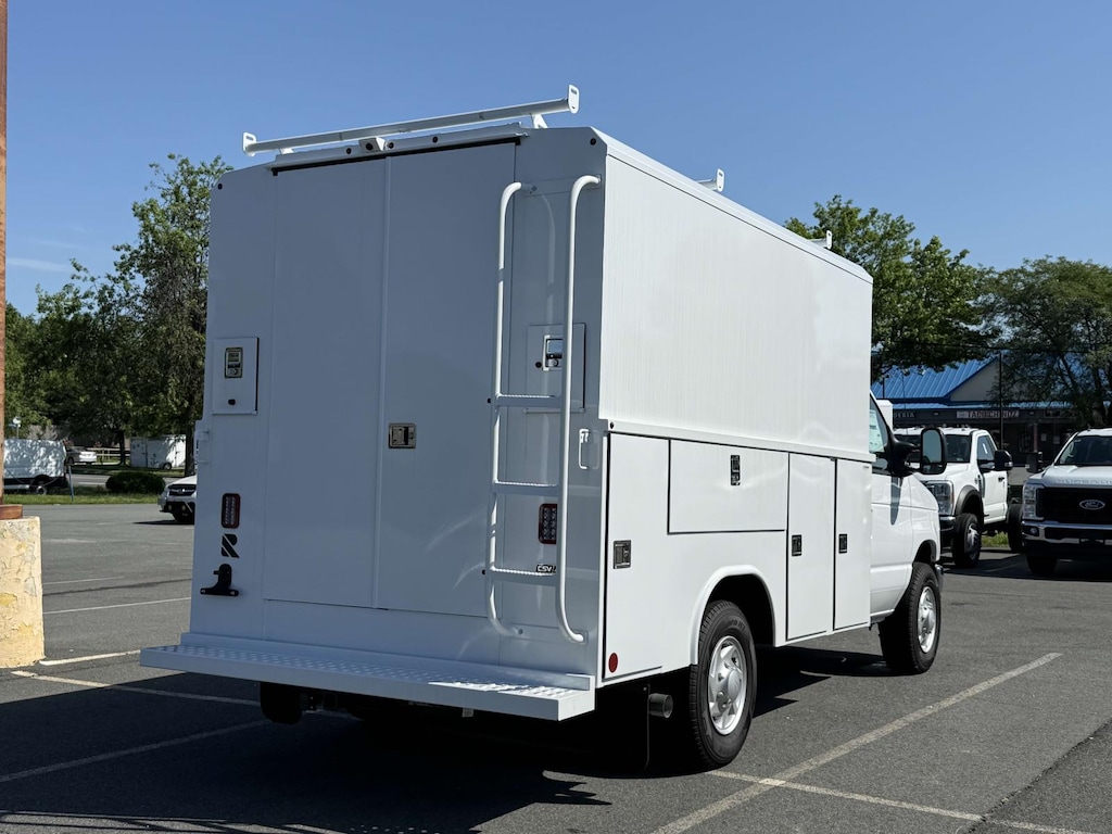 New 2025 Ford E-350 Cutaway 4x2 W/ 11 Reading Enclosed Service Body Service
