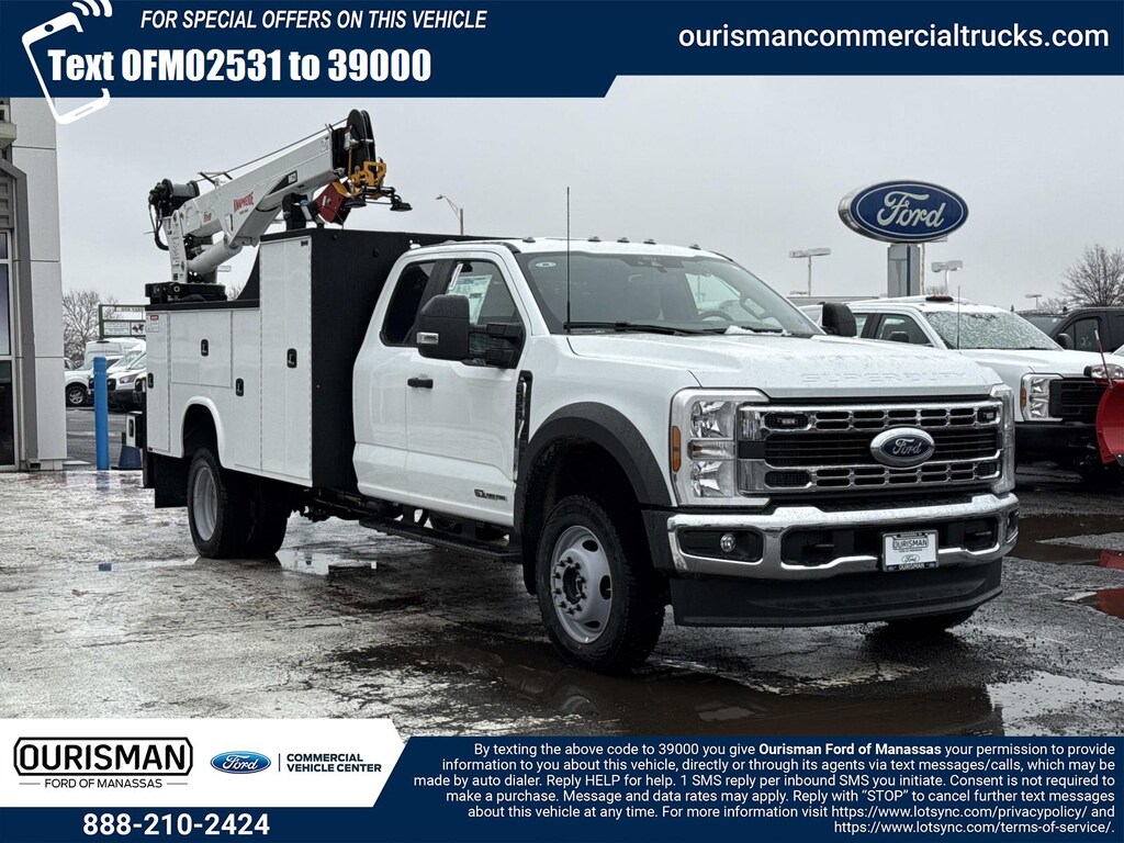 New 2026 Ford F-550 XL Super Cab 4x4 w/ 11 Mechanics Crane Body Crane