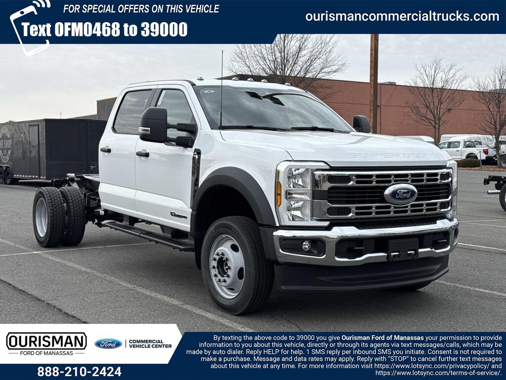 New 2026 Ford F-550 XL Crew Cab 4x4 Bare Chassis 60 CA Crew Cab Chassis-Cab