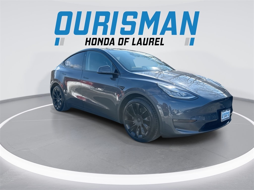 Used 2021 Tesla Model Y Long Range with VIN 5YJYGDEE8MF186579 for sale in Laurel, MD