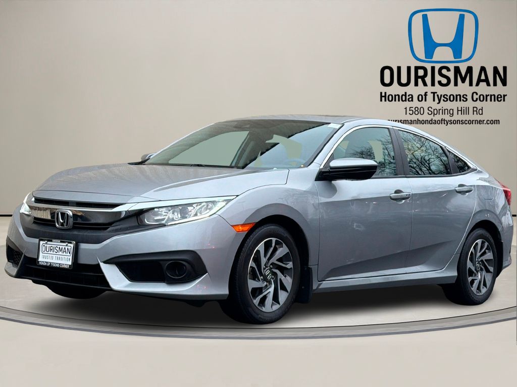 Used 2018 Honda Civic EX with VIN 2HGFC2F82JH532200 for sale in Tysons, VA
