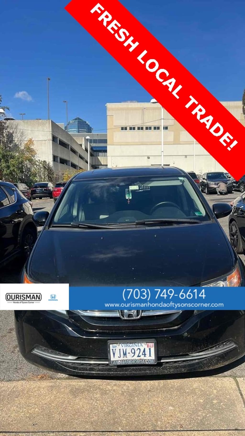 Used 2015 Honda Odyssey EX-L Van