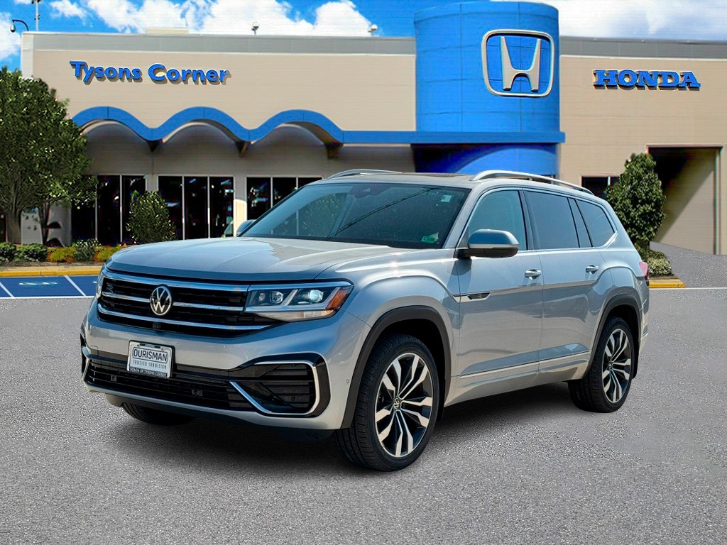 Used 2021 Volkswagen Atlas SEL Premium R-Line with VIN 1V2FR2CA3MC554748 for sale in Vienna, VA